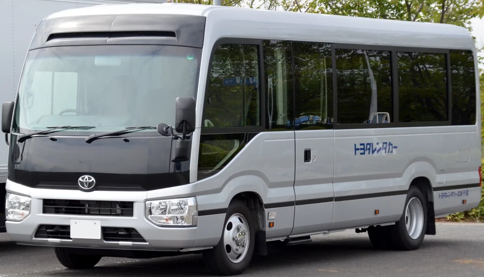 Toyota Coaster front view